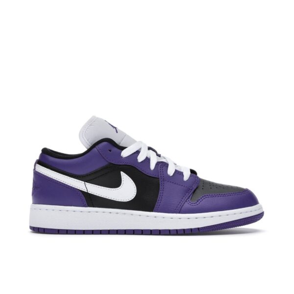 Jordan 1 Low Court Purple Black (GS) 553560-501 - Phonecase4u photo 1
