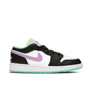 Jordan 1 Low Green Glow Violet Shock (GS) 553560-151 - Phonecase4u photo 1