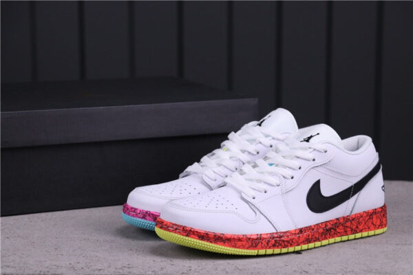 Jordan 1 Low Multi-Color Midsoles White (GS) CV9548-100 - Phonecase4u photo 4