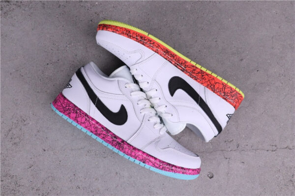 Jordan 1 Low Multi-Color Midsoles White (GS) CV9548-100 - Phonecase4u photo 7