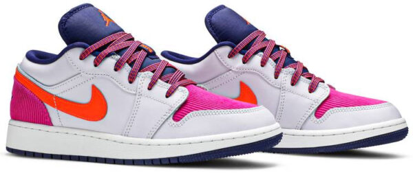 Jordan 1 Low Pink Corduroy (GS) 554723-502 - Phonecase4u photo 3