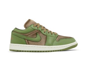 Jordan 1 Low SE Brown Kelp Sky J Light Olive (Women's) FB9893-300 - Phonecase4u photo 1