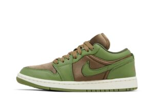 Jordan 1 Low SE Brown Kelp Sky J Light Olive (Women's) FB9893-300 - Phonecase4u photo 3