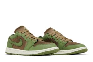 Jordan 1 Low SE Brown Kelp Sky J Light Olive (Women's) FB9893-300 - Phonecase4u photo 8