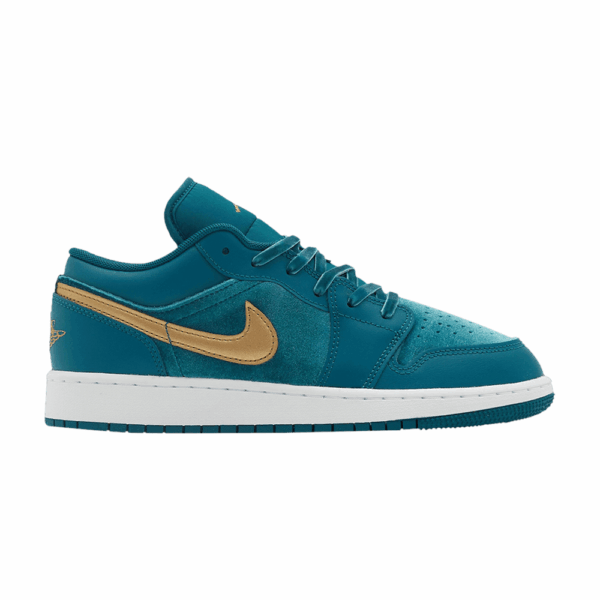 Jordan 1 Low SE Geode Teal Metallic Gold (GS) FB9896-300 - Phonecase4u photo 1