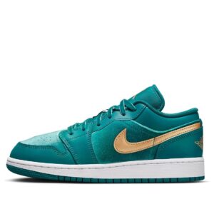 Jordan 1 Low SE Geode Teal Metallic Gold (GS) FB9896-300 - Phonecase4u photo 2