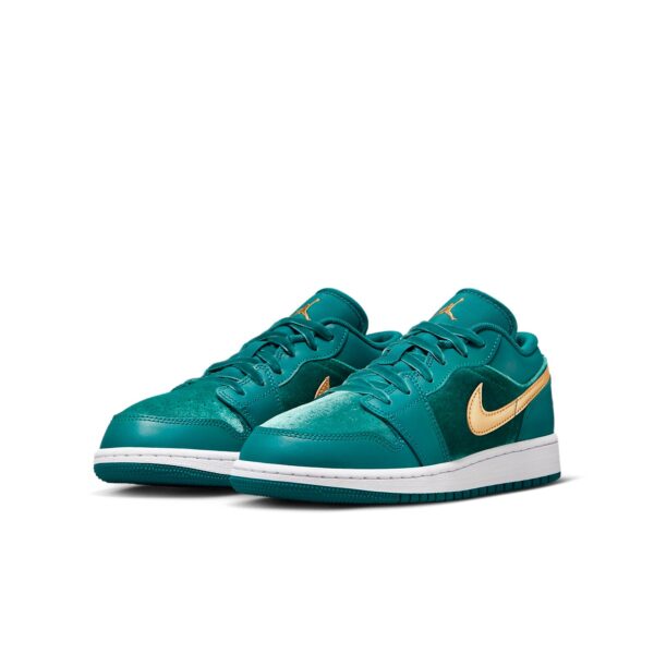 Jordan 1 Low SE Geode Teal Metallic Gold (GS) FB9896-300 - Phonecase4u photo 4