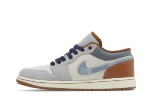 Jordan 1 Low SE Phantom Repaired Denim Swoosh FZ5042-041 - Phonecase4u photo 3
