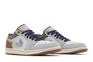 Jordan 1 Low SE Phantom Repaired Denim Swoosh FZ5042-041 - Phonecase4u photo 8