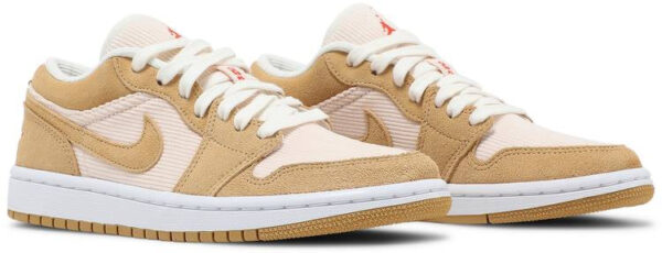 Jordan 1 Low SE Twine Orange Quartz Corduroy (Women's) DH7820-700 - Phonecase4u photo 3