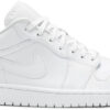 Jordan 1 Low Triple White Tumbled Leather 553558-130 - Phonecase4u photo 1