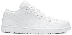 Jordan 1 Low Triple White Tumbled Leather 553558-130 - Phonecase4u photo 1
