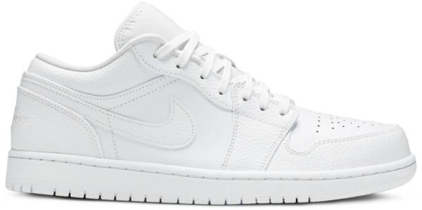 Jordan 1 Low Triple White Tumbled Leather 553558-130 - Phonecase4u photo 1