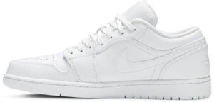 Jordan 1 Low Triple White Tumbled Leather 553558-130 - Phonecase4u photo 2