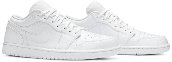 Jordan 1 Low Triple White Tumbled Leather 553558-130 - Phonecase4u photo 3