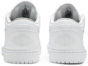 Jordan 1 Low Triple White Tumbled Leather 553558-130 - Phonecase4u photo 4