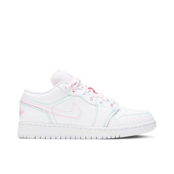 Jordan 1 Low White Green Pink (GS) 554723-101 - Phonecase4u photo 1