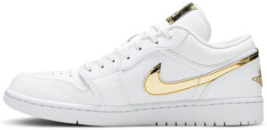 Jordan 1 Low White Metallic Gold (Women's) CZ4776-100 - Phonecase4u photo 4