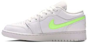 Jordan 1 Low White Neon (GS) CW7035-100 - Phonecase4u photo 2