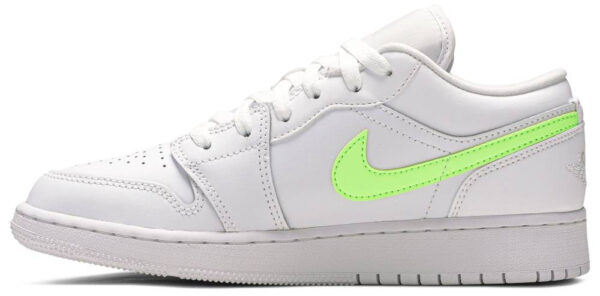 Jordan 1 Low White Neon (GS) CW7035-100 - Phonecase4u photo 2