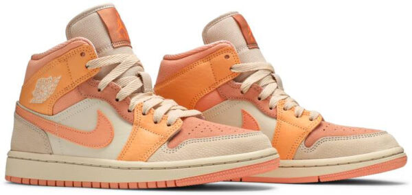 Jordan 1 Mid Apricot Orange (Women's) DH4270-800 - Phonecase4u photo 3