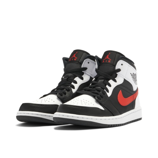 Jordan 1 Mid Black Chile Red White 554724-075 - Phonecase4u photo 4
