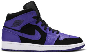 Jordan 1 Mid Black Dark Concord 554724-051 - Phonecase4u photo 1