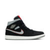 Jordan 1 Mid Black Particle Grey Gym Red 554724-060 - Phonecase4u photo 1