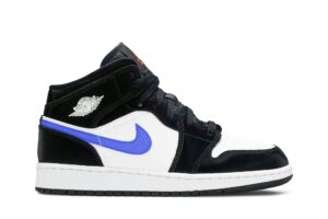 Jordan 1 Mid Black Racer Blue White (GS) 554725-084 - Phonecase4u photo 1