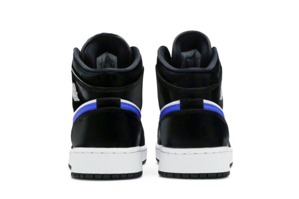Jordan 1 Mid Black Racer Blue White (GS) 554725-084 - Phonecase4u photo 6