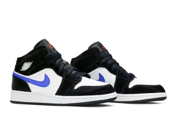 Jordan 1 Mid Black Racer Blue White (GS) 554725-084 - Phonecase4u photo 8