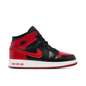 Jordan 1 Mid Bred Text (GS) DM9650-001 - Phonecase4u photo 1