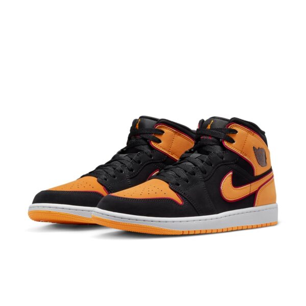Jordan 1 Mid Fat Tongue Black Orange FJ4923-008 - Phonecase4u photo 3