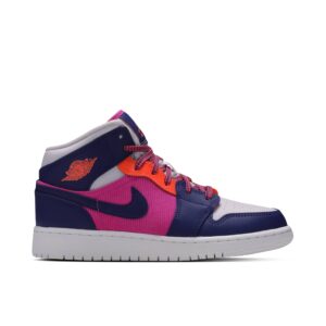 Jordan 1 Mid Fire Pink Barely Grape (GS) 555112-602 - Phonecase4u photo 1