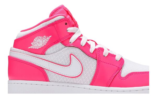 Jordan 1 Mid Hyper Pink White (GS) 555112-611 - Phonecase4u photo 2