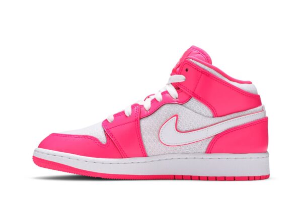 Jordan 1 Mid Hyper Pink White (GS) 555112-611 - Phonecase4u photo 3