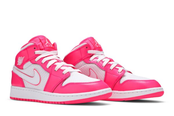 Jordan 1 Mid Hyper Pink White (GS) 555112-611 - Phonecase4u photo 8