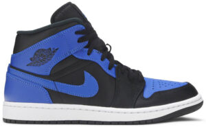 Jordan 1 Mid Hyper Royal Tumbled Leather 554724-077 - Phonecase4u photo 1
