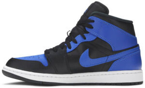 Jordan 1 Mid Hyper Royal Tumbled Leather 554724-077 - Phonecase4u photo 2
