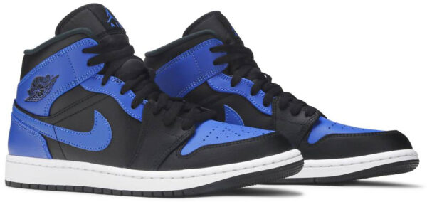 Jordan 1 Mid Hyper Royal Tumbled Leather 554724-077 - Phonecase4u photo 3