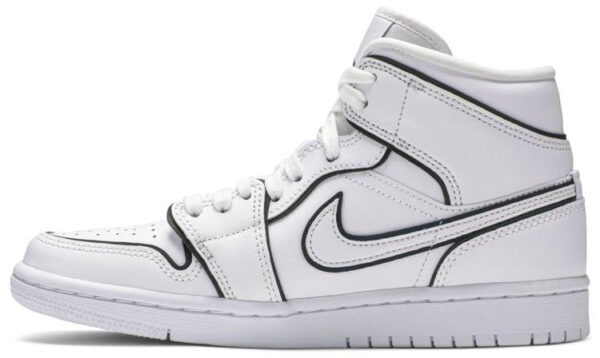 Jordan 1 Mid Iridescent Reflective White (Women's) CK6587-100 - Phonecase4u photo 2