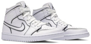 Jordan 1 Mid Iridescent Reflective White (Women's) CK6587-100 - Phonecase4u photo 3