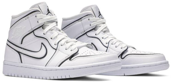 Jordan 1 Mid Iridescent Reflective White (Women's) CK6587-100 - Phonecase4u photo 3