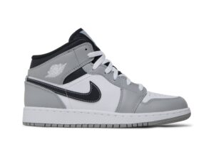Jordan 1 Mid Light Smoke Grey (GS) 554725-078 - Phonecase4u photo 1