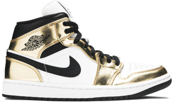 Jordan 1 Mid Metallic Gold Black White DC1419-700 - Phonecase4u photo 1