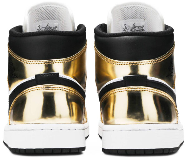 Jordan 1 Mid Metallic Gold Black White DC1419-700 - Phonecase4u photo 4