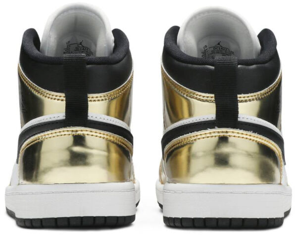 Jordan 1 Mid Metallic Gold Black White (PS) DC1422-700 - Phonecase4u photo 4