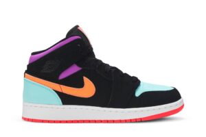 Jordan 1 Mid Multi-Color (GS) 554725-083 - Phonecase4u photo 1