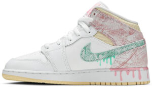 Jordan 1 Mid Paint Drip (GS) DD1666-100 - Phonecase4u photo 2