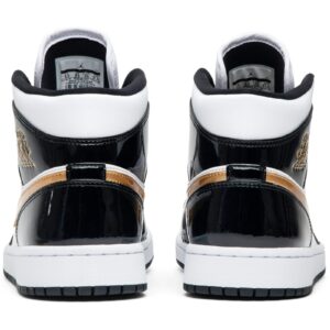 Jordan 1 Mid Patent Black White Gold 852542-007 - Phonecase4u photo 6